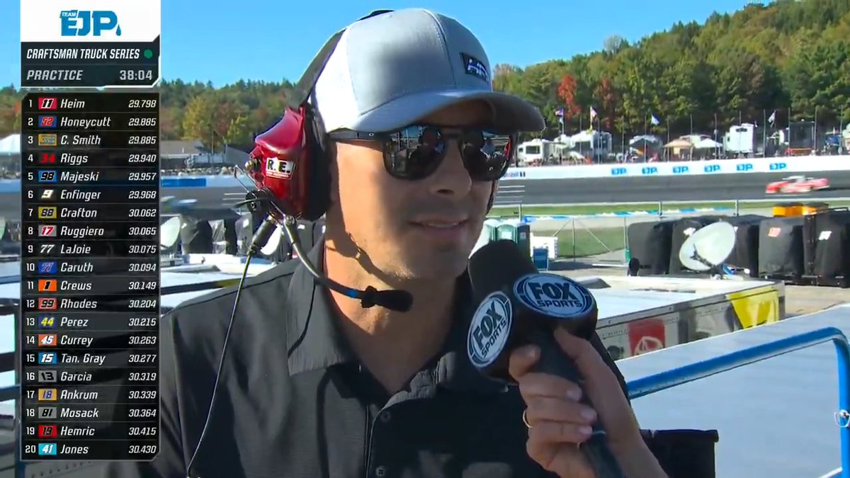 So good to see Stewart Friesen back at the track. Kaitlyn Vincie talks with him in Loudon: