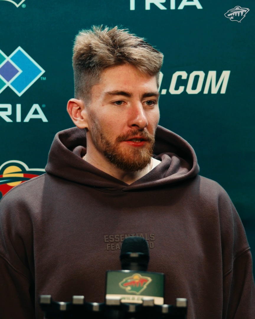 "I wasn't happy with my last season and wanted to try something different" 🗣️ Yakov Trenin trimming down in off season only to see Marco Rossi bulked up #mnwild