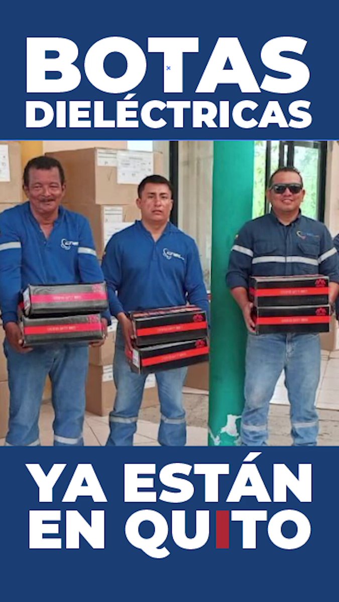🖐👷‍♂️🇪🇨Las Botas dieléctricas SÍ existen... Los primeros despachos se han realizado en las provincias de Los Ríos, Bolívar y Sucumbíos, cumpliendo con los trabajadores y garantizando su seguridad. CNEL EP #DerechosLaborales #Trabajadores