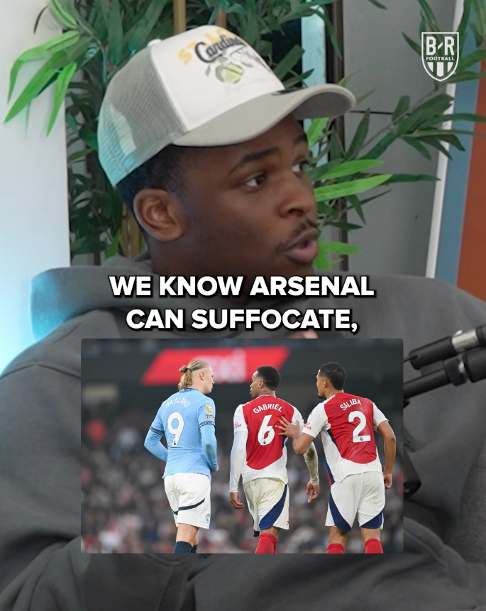 Looking ahead to a 𝐡𝐮𝐠𝐞 clash between Arsenal and Manchester City at the Emirates 🍿 (w/ Kam #8🏁, Lyés)