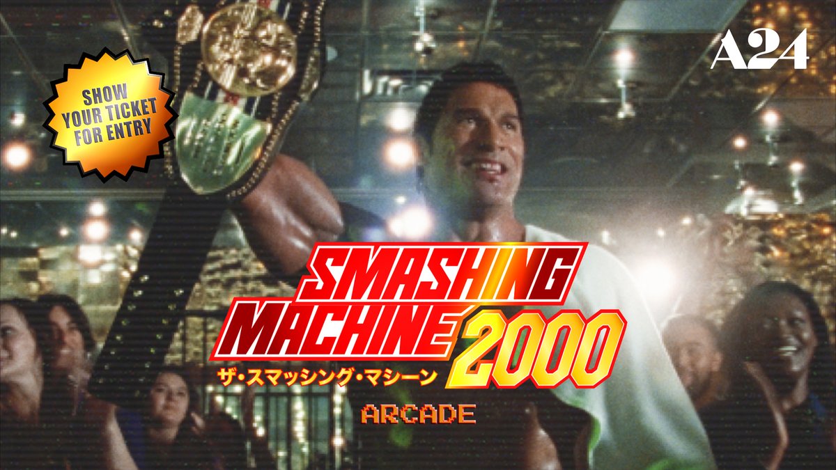 A new NYC arcade pop-up themed to ‘THE SMASHING MACHINE’ is coming to NYC. Will be at 305 Canal Street on October 2 & 3.