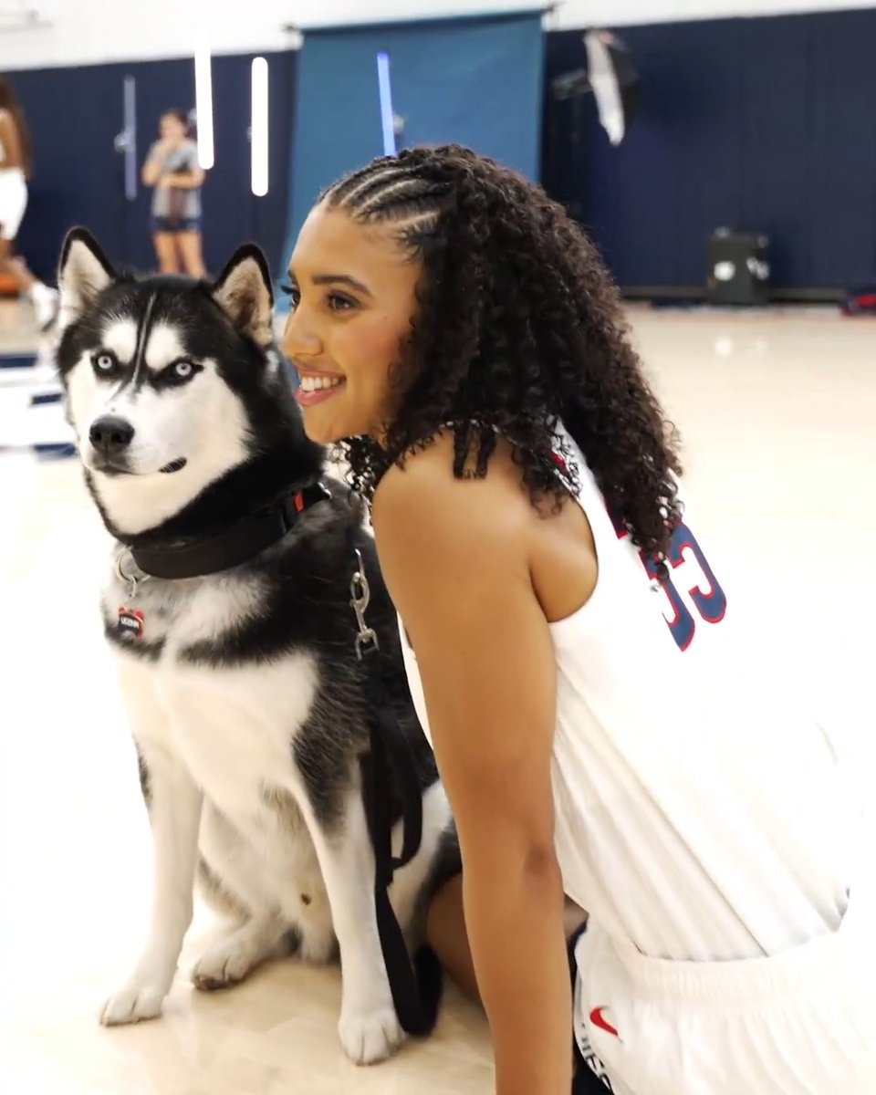 follow Azzi Fudd around on her last UConn media day
