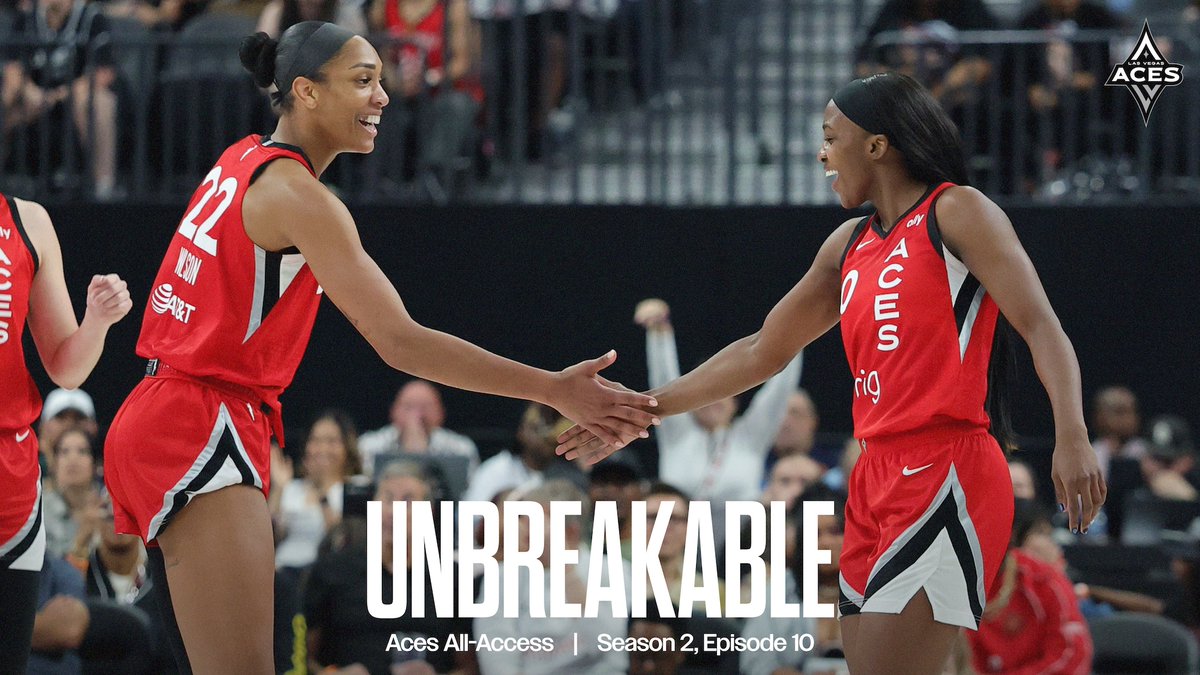 GET HYPED ๐ค A new episode of "Unbreakable" just dropped! ๐จ Go behind the scenes of the 17-game win streak in the latest episode on Aces YouTube NOW! ๐ ๐ฅ๏ธ