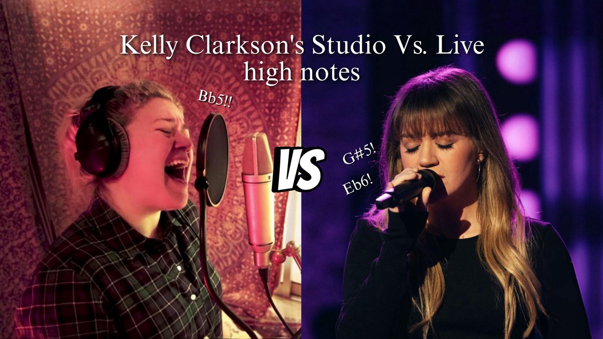 Kelly Clarkson - STUDIO Vs. LIVE high notes (C5 - Eb6)