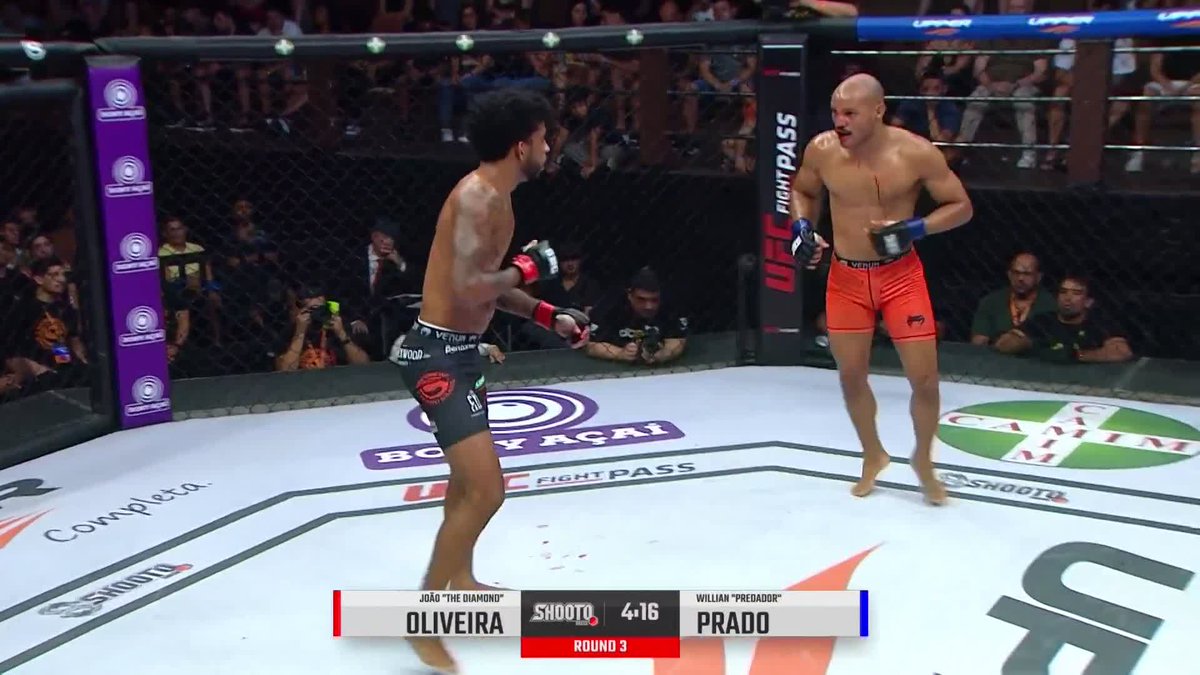 He could have made that much worse 😮‍💨 #ShootoBrazil132 Joao "The Diamond" Oliveira wins by KO