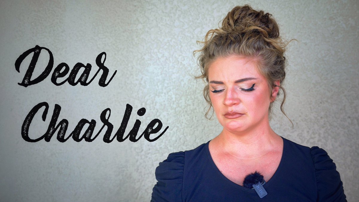 DEAR CHARLIE, I owe you EVERYTHING. Without you I would not have my voice, my family, or my faith. I am sorry for my ingratitude and for not realizing it earlier. These are the words I wish I could tell you today. 😥