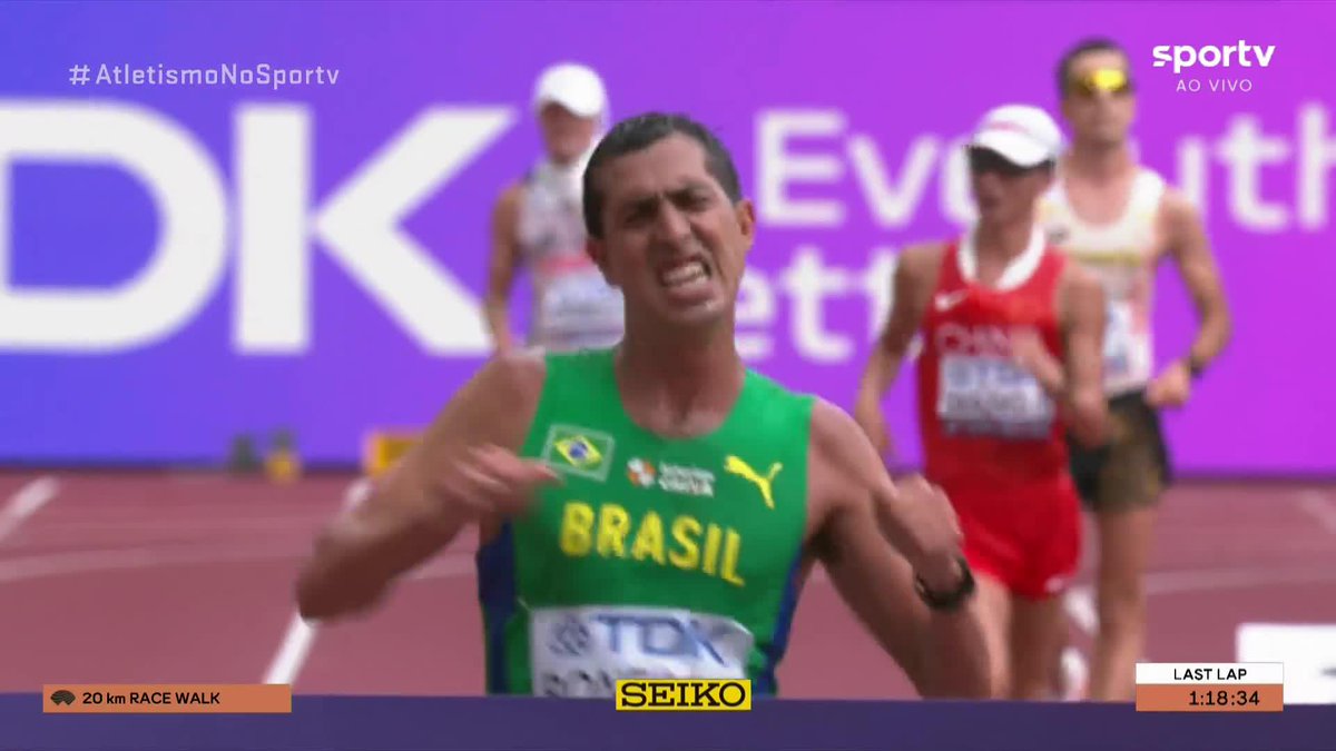 De arrepiar! Caio Bonfim é campeão mundial na prova de 20 km da marcha atlética, em Tóquio!