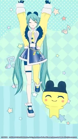 プロジェクトセカイ ×たまごっちコラボ開催中🥚 初音ミクとまめっちが「ワーワーワールド」を踊ってみた！ YouTube short： TikTok： #プロセカ #たまごっち #Tamagotchi