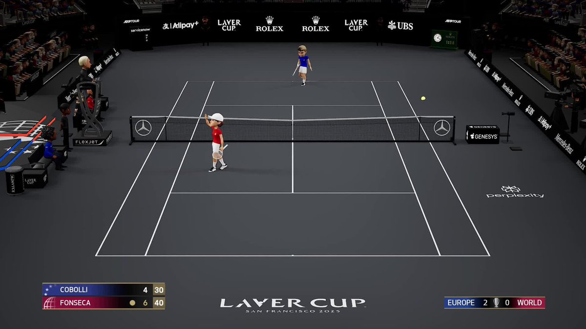 Animated Fonseca in full flight 👀 #LaverCup