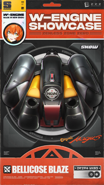 Bellicose Blaze W-Engine Showcase The "Dazzling Choir" Signal Search event is about to begin! From 2025/09/24 12:00 – 2025/10/14 14:59 (server time), reception rate for the limited S-Rank W-Engine Bellicose Blaze (Attack) is boosted! #zzzero #zenlesszonezero #OrphieMagus