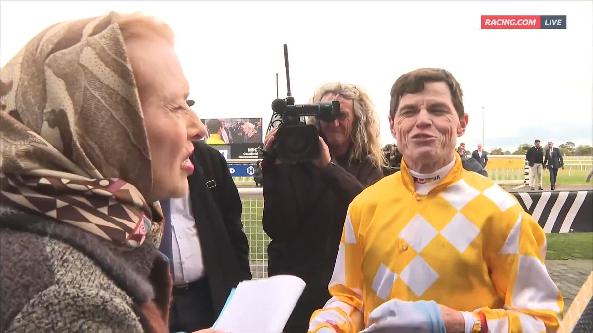 "You're going to go back &amp; say Craig, wow, that was a really good ride." 😅 Great access of Craig Williams breaking down the Underwood Stakes with Gai Waterhouse 👇