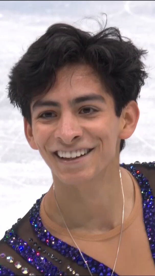 Donovan Carrillo brought the fire and soared into second — the reaction said it all! One step closer to that coveted ticket to #MilanoCortina2026 🇲🇽⛸️🔥 #FigureSkating #OlympicQualifiers #SkateToMilano