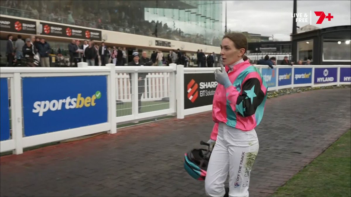 Celine Gaudray has walked back after a fall in the Rupert Clarke 🙏 We will update on the condition of Chorlton Lane when news comes to hand.