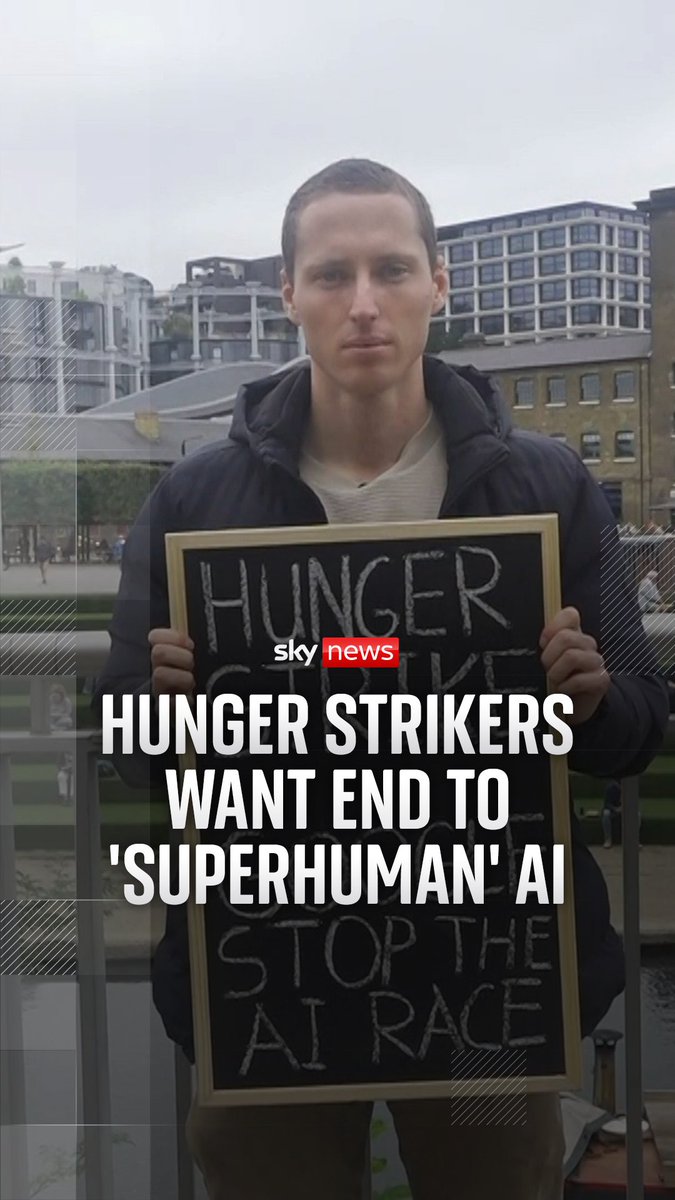 Some of the biggest US tech companies have pledged billions to turbocharge Britain's AI industry after the US and UK signed a landmark technology deal. Sky News speaks to people on hunger strike to protest against the race to develop 'superhuman' artificial general intelligence