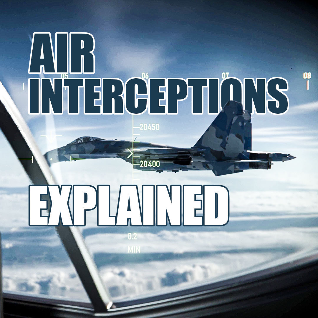 Allied air forces are on watch 24/7 #SecuringTheSkies above us. If they detect suspicious activity, they rapidly launch fighter jets to approach the aircraft and investigate ✈️ Watch to learn more about air interceptions ↓
