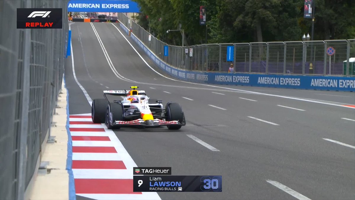 Liam Lawson's adventures at Turn 16 👀 "Clip it up. Post it to social" 🫡 #F1 #AzerbaijanGP