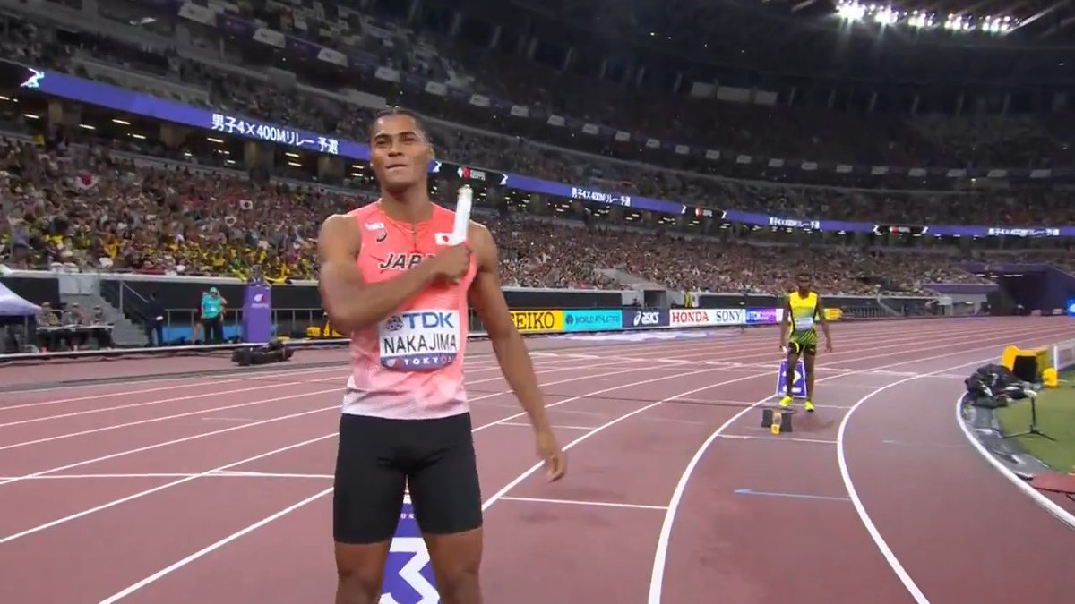 【東京世界陸上】 ▶️男子4×400mリレー 予選2組 🥷最強マイルリレー侍🥷 🇯🇵中島佑気ジョセフ 選手 🇯🇵佐藤風雅 選手 🇯🇵吉津拓歩 選手 🇯🇵今泉堅貴 選手 2分59秒74 マイルリレー侍 予選敗退 📺TBS系 生中継 ⚡️TVerでは放送同時 &amp; 全49種目LIVE配信⚡