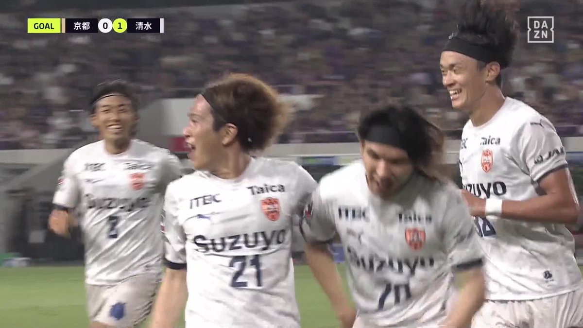美しいパスワークからの完璧な崩し！ 右サイドからのグラウンダーのクロスに #矢島慎也 が強烈なシュートを決め 清水が長い均衡を破る先制点を獲得！ 🏆明治安田J1第30節 🆚京都×清水 🆓#DAZN 無料ライブ配信 ⏩ #Jリーグ #だったらDAZN #Jみようぜ #無料だぞーん