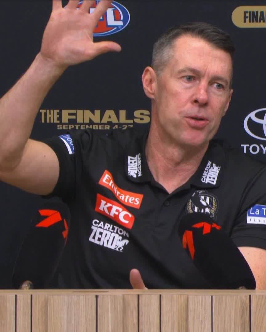 That's a wrap on 2025 from Craig McRae 👏 #AFLFinals