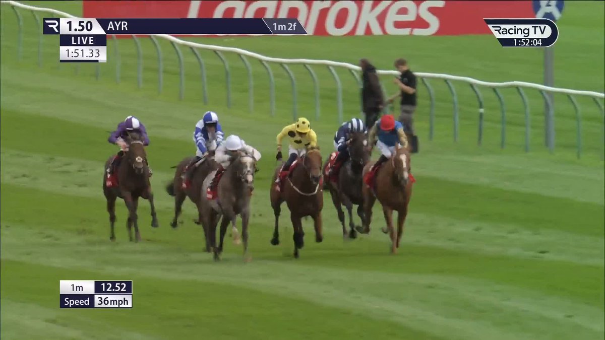 From last to first - nice from Almeric in the Listed Doonside Cup ✅