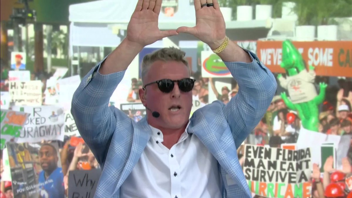 PAT MCAFEE HAS THE U FIRED UP FOR COLLEGE GAMEDAY 👏