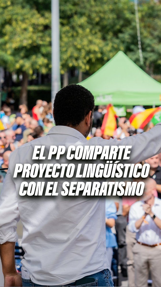 El Partido Popular comparte proyecto lingüístico con el separatismo. Ignacio Garriga 👇