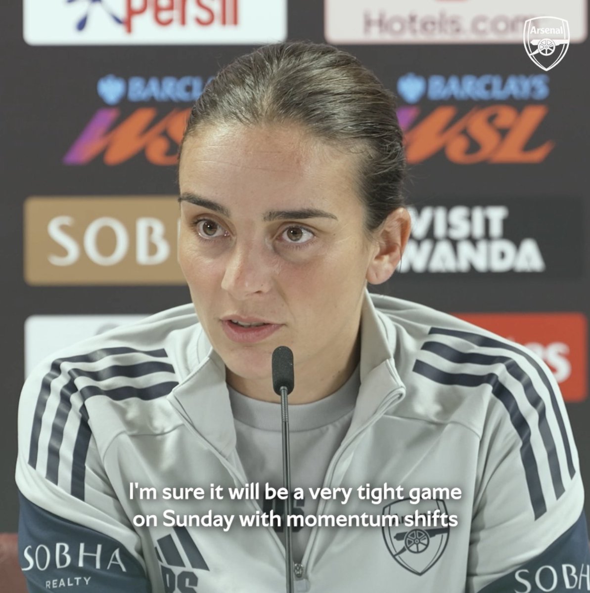 Every game has its own story 💪 Check out what Renée had to say ahead of our clash against Manchester United 👇