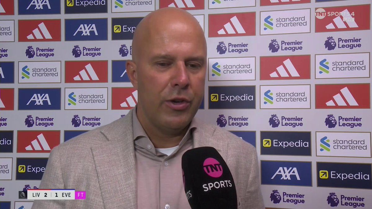 "People want to see us play, that's why we play so early... I can understand why because we're a great team to watch" Arne Slot speaks on Liverpool's tight schedule, their Merseyside derby win and how he picks who starts as striker 🗣 🎙@julesbreach | 📺 TNT Sports & discovery+ UK