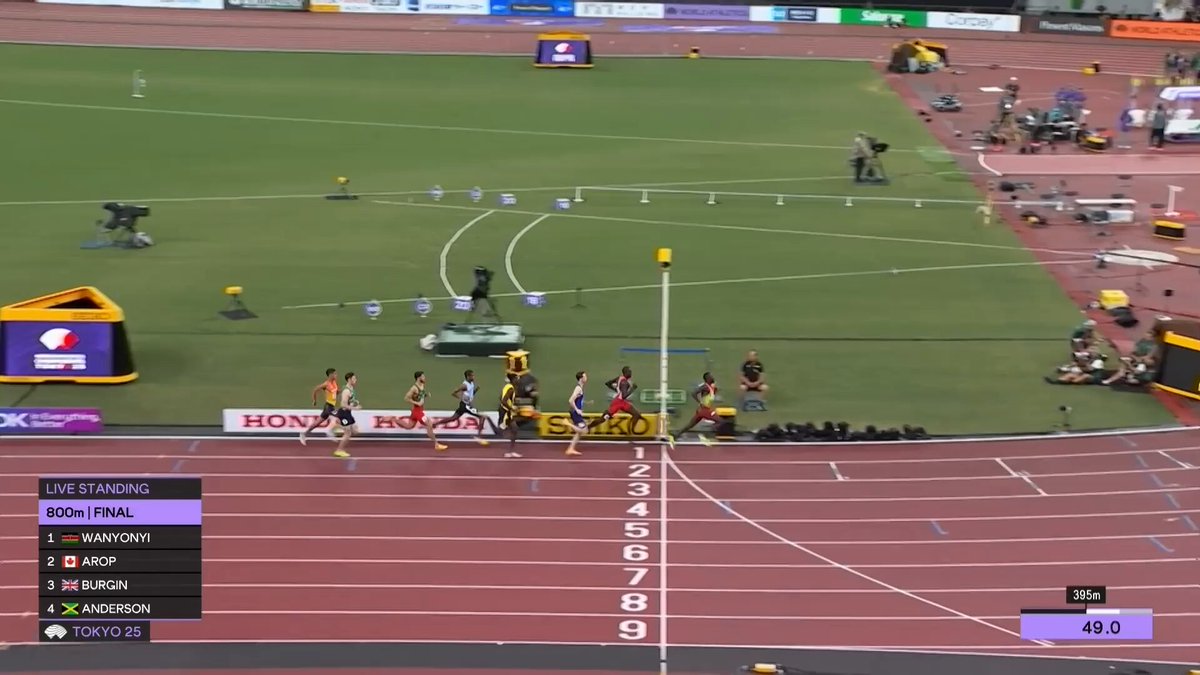 What a final 🥵 Emmanuel Wanyonyi led from gun to tape finishing in a championships record of 1:41.86 🔥 And for the first time ever in the 800m, eight men have gone sub 1:43 in a single race 🤯 #WorldAthleticsChamps