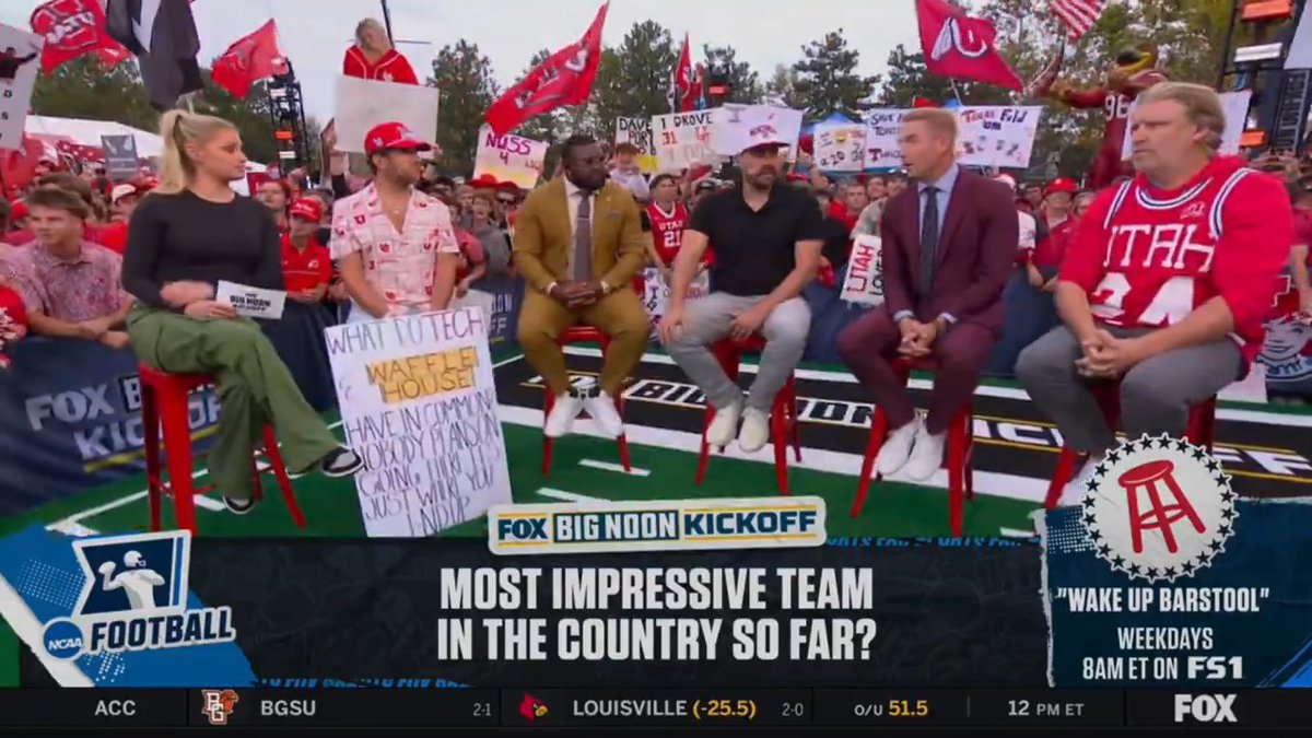 The most impressive team in the country isn’t Ohio State. It isn’t Oregon. What team has demolished Cal Poly, what team has demolished Wyoming, what team has demolished UCLA, the most impressive team in the country is right here in Utah.. THE UTAH UTES Big Noon Kickoff
