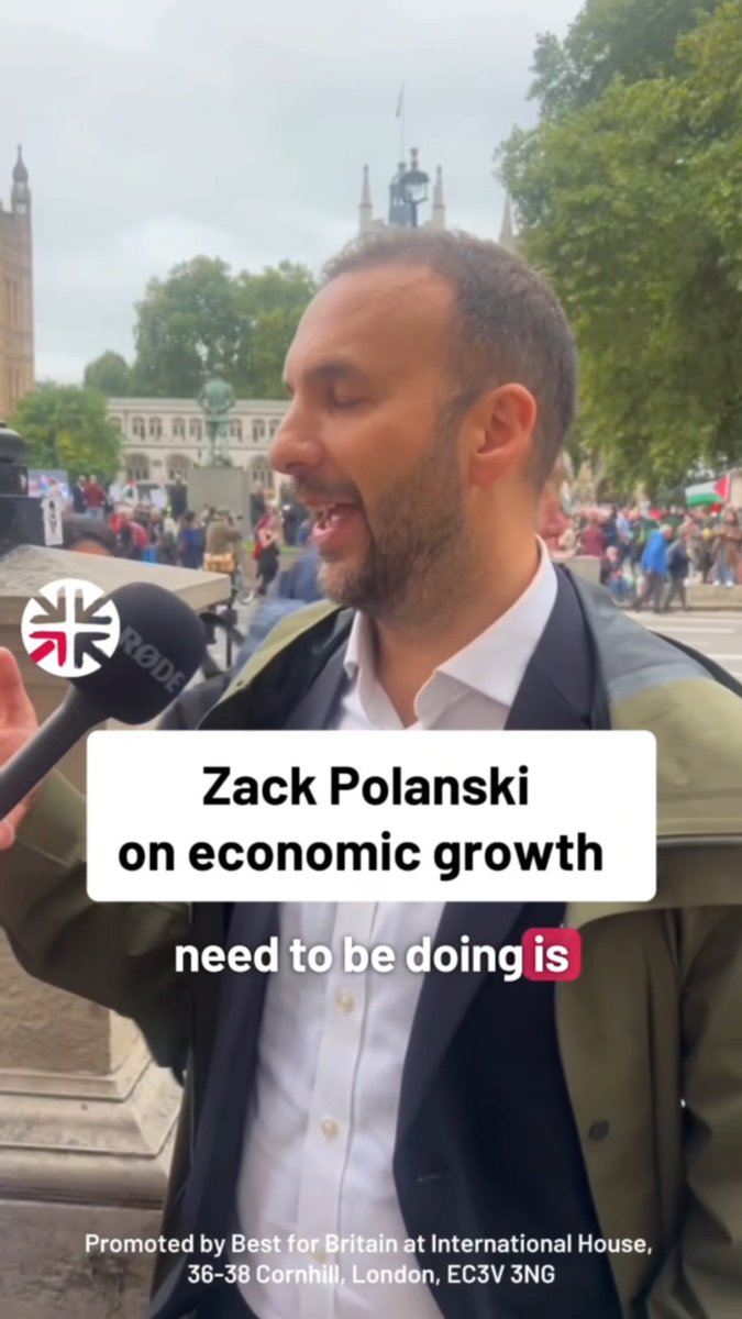 🟢 New leader of the Green Party Zack Polanski on how to grow the economy. Zack Polanski "We need to destroy this really bad metaphor that the household budget is anything like a national economy."