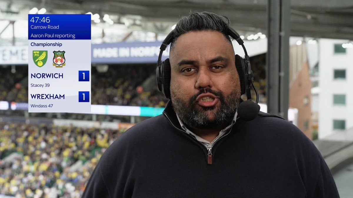 "He's making route one football sexy again" 😍 Wrexham are level at Norwich!