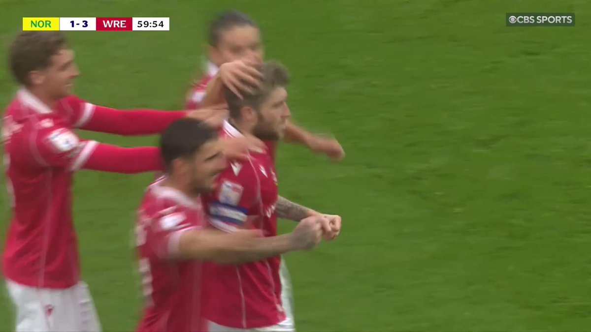 WREXHAM SCORE THREE STRAIGHT after conceding at Norwich to take 3-1 lead. Josh Windass take a bow 🐲