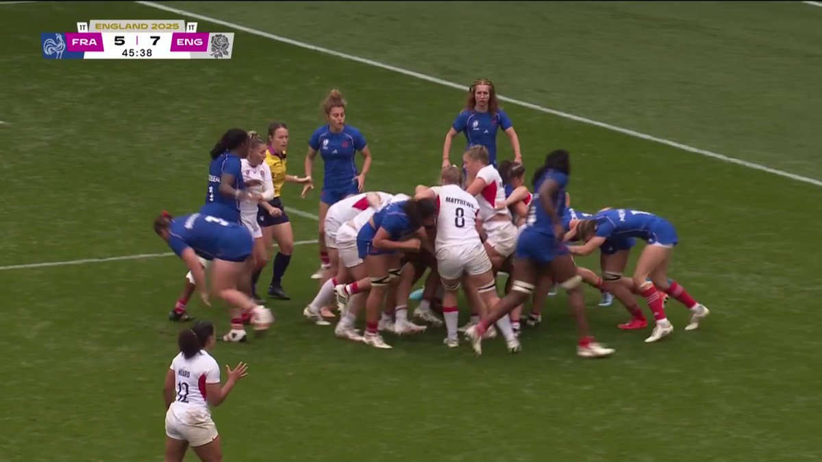 England's forwards drove 20 metres here to score 🤯💪 #RWC2025
