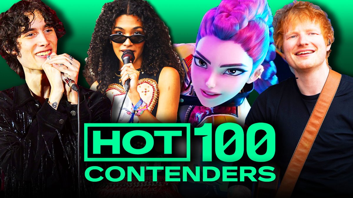 Will Ed Sheeran, Olivia Dean or Sombr overtake ‘Kpop Demon Hunters’ on the Hot 100? 👀 Billboard News weighs in.