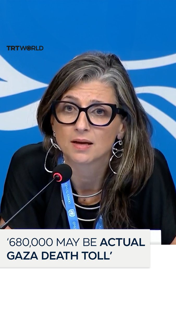 UN Rapporteur Francesca Albanese says 680,000 may be the real number of Palestinians killed in Israel’s genocidal war on Gaza, during a UN OHCHR press briefing on September 15