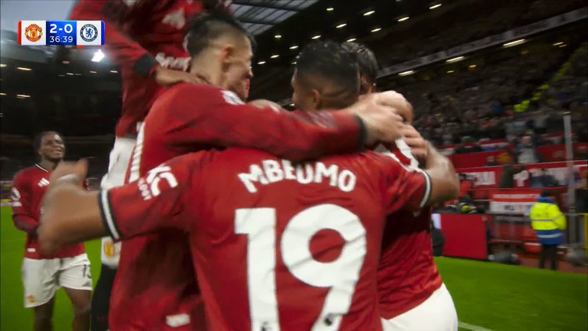 Come for the Casemiro goal, stay for Amad screaming in the camera 🎥