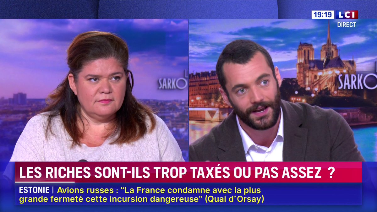 Taxation des riches : "Le problème qui est le nôtre n'est pas un manque de recettes fiscales" mais "un manque de croissance", "un manque de développement des entreprises françaises" et "une imposition trop importante", assure Louis Sarkozy (Louis Sarkozy). ▶️ avec Yves Calvi