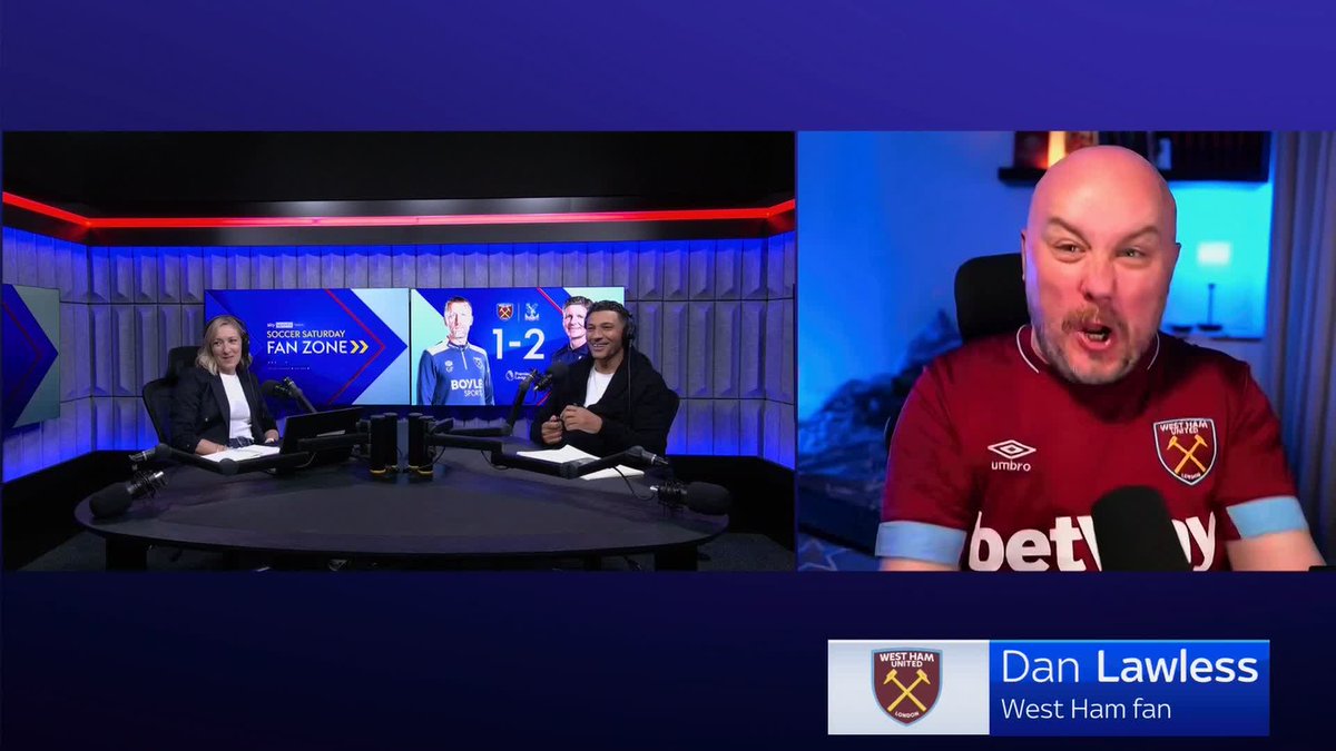 🗣️ "It happens every single week" West Ham fan Dan Lawless says that he feels Graham Potter doesn't show confidence on the sidelines and that the move to the Olympic Stadium is like playing a 'neutral venue'. ⚒️ Fanalysis