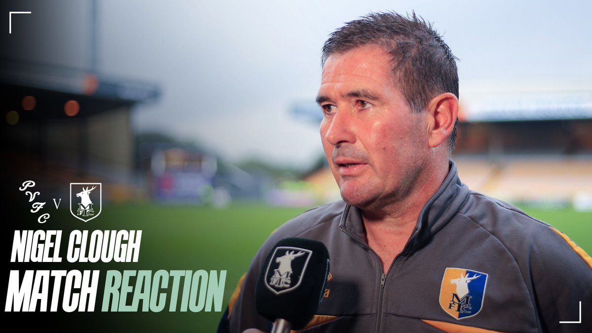 🗣️ Hear from the boss following today’s match at Vale Park.