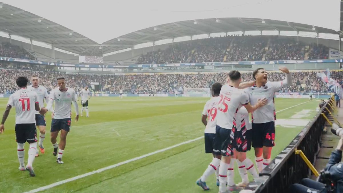 A first goal in Bolton colours. On Derby Day. Magic ✨ #bwfc