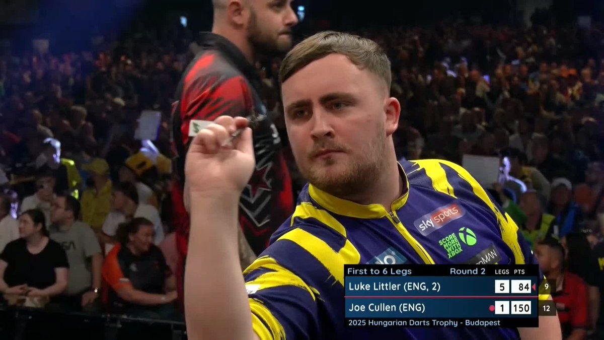 LITTLER CRUISES THROUGH! ☢️ Luke Littler produces a sparkling 12-darter to wrap up an emphatic 6-1 victory over 2022 champion Joe Cullen! 📺 #ET12 | R2