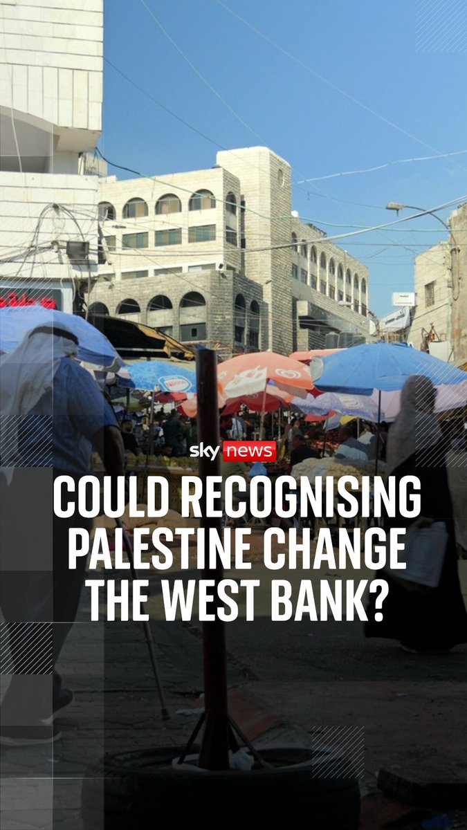 Could recoginising Palestinian statehood change life in the West Bank? Sky's Adam Parsons explains how Palestinians in the West Bank hope this could change in cities like Ramallah.