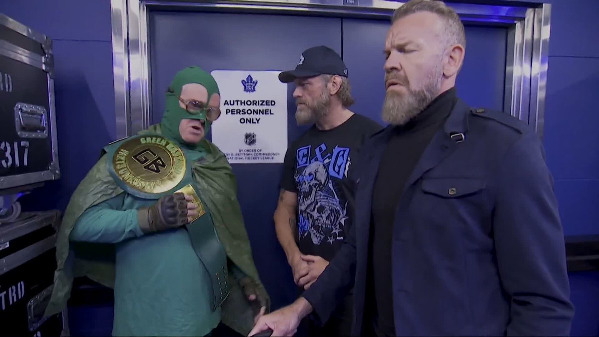 .Adam Copeland and Jay 'Christian' Reso receive words of wisdom from the Green Bastard before their clash with FTR! Watch #AEWAllOut LIVE on HBO Max