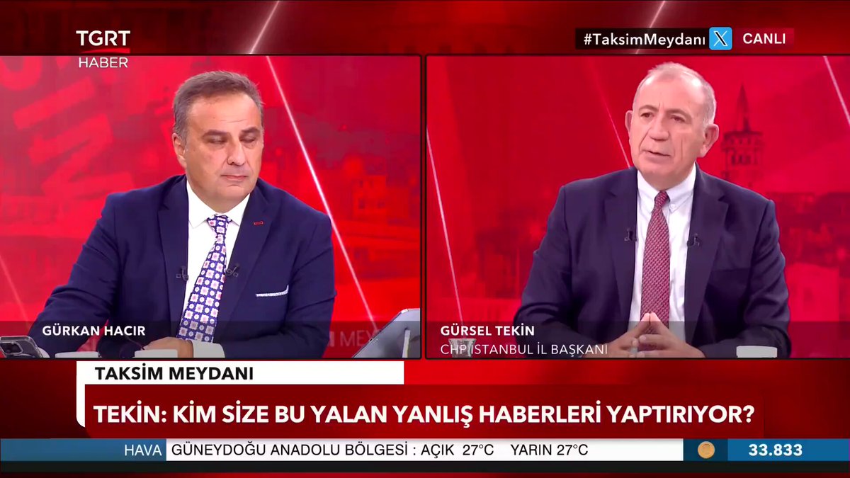 CHP İstanbul İl Başkanı Gürsel Tekin: -Dava açan kim CHP'li -Delilleri veren kim CHP'li -Ses kayıtlarını veren kim CHP'li -İtirafçıların hepsi sizin arkadaşınız. -Beni infaz etmek sorunu çözüyorsa infaz edin kendimi kurban ederim.