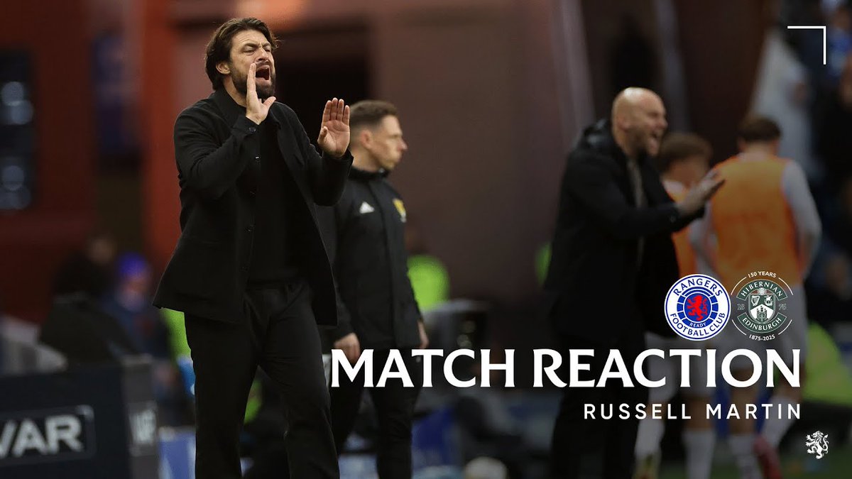 🎙️ Russell Martin spoke to RangersTV after today’s 2-0 victory against Hibernian.