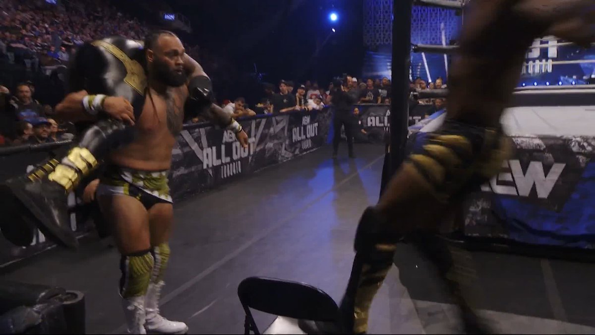 This Trios match is off the rails! Watch #AEWAllOut LIVE on HBO Max