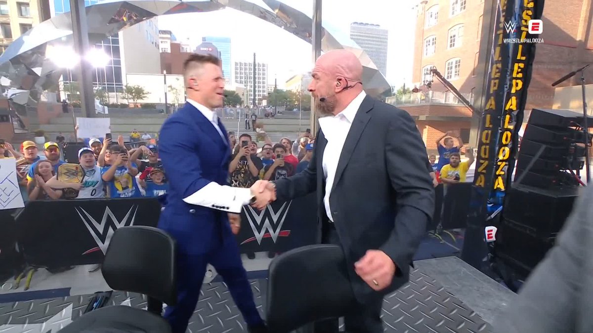 .Triple H has joined the panel for the Countdown to Wrestlepalooza! 👀 Stream Wrestlepalooza LIVE tonight at 7ET/4PT on the ESPN App: