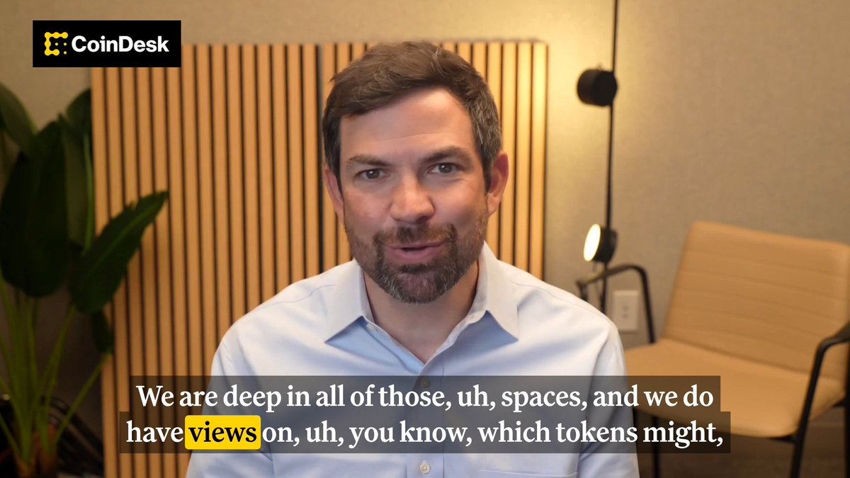 🌐 Zach Pandl () of Grayscale on the Grayscale CoinDesk Crypto 5 ETF: “Mainstream investors want to capture the beta of this industry without the complexity. This product lets them do exactly that.”