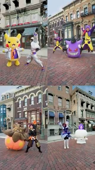 大人気のポケモン・ハロウィーンが 熱狂ダンス・バトルにパワーアップ!🔥 アンストッパブルなダンス・バトルに、 ヒトモシやバケッチャたちと一緒に参戦しよう! #USJ #ポケモン #ポケモンダンス